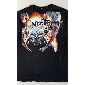 Large Vintage Y2K Megadeth Heavy Metal Band T-Shirt